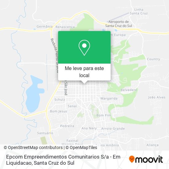 Epcom Empreendimentos Comunitarios S / a - Em Liquidacao mapa