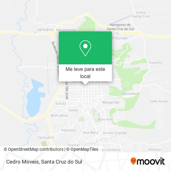 Cedro Moveis mapa