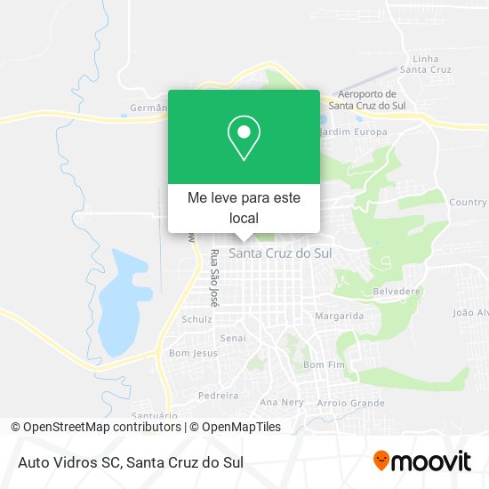 Auto Vidros SC mapa