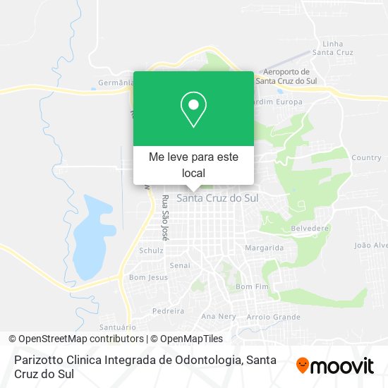 Parizotto Clinica Integrada de Odontologia mapa