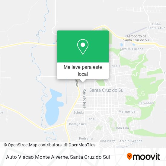 Auto Viacao Monte Alverne mapa
