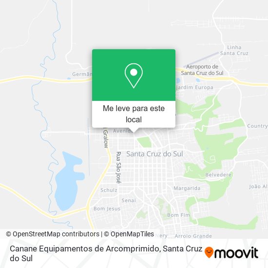 Canane Equipamentos de Arcomprimido mapa