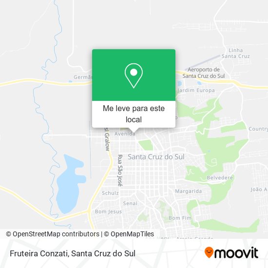 Fruteira Conzati mapa