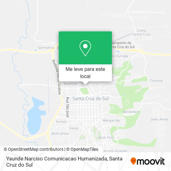 Yaunde Narciso Comunicacao Humanizada mapa