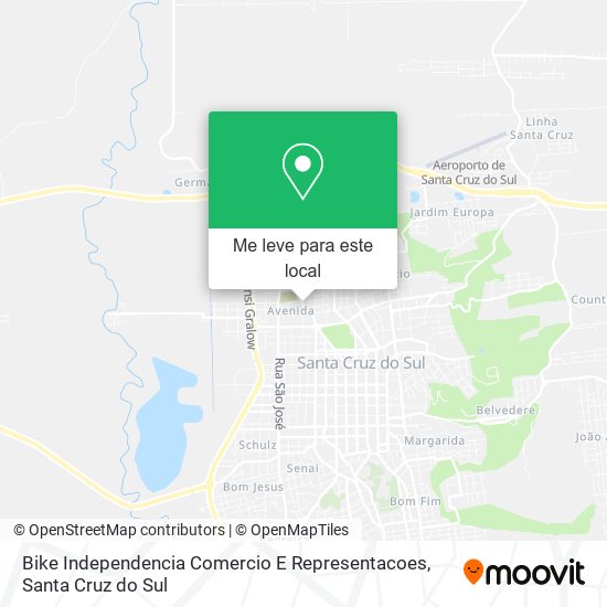 Bike Independencia Comercio E Representacoes mapa