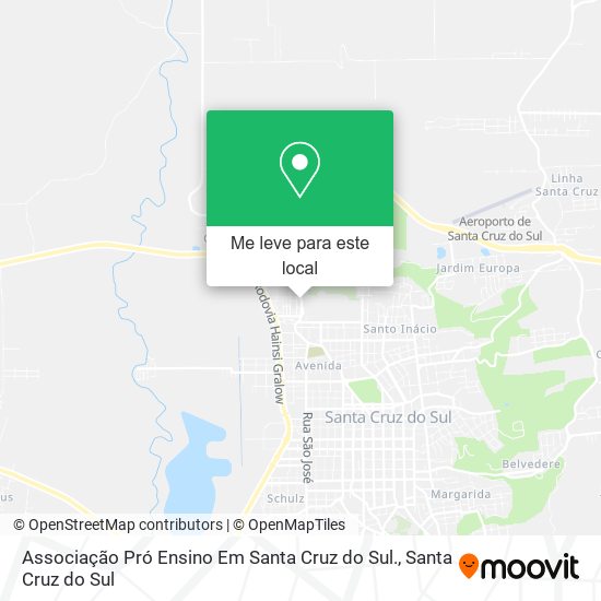 Associação Pró Ensino Em Santa Cruz do Sul. mapa