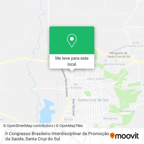 II Congresso Brasileiro Interdisciplinar de Promoção da Saúde mapa