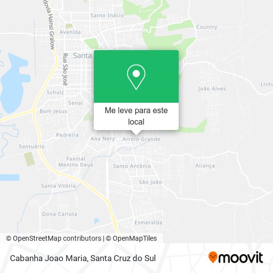 Cabanha Joao Maria mapa