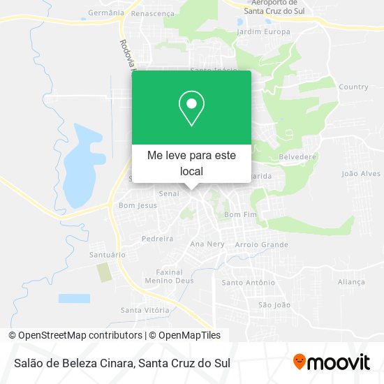 Salão de Beleza Cinara mapa