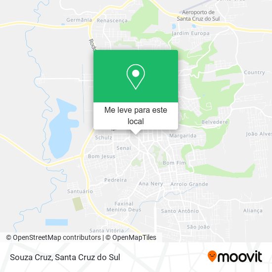 Souza Cruz mapa
