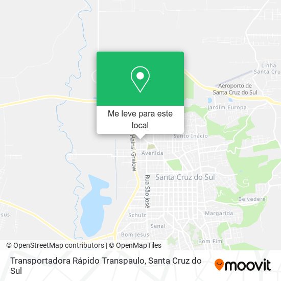 Transportadora Rápido Transpaulo mapa