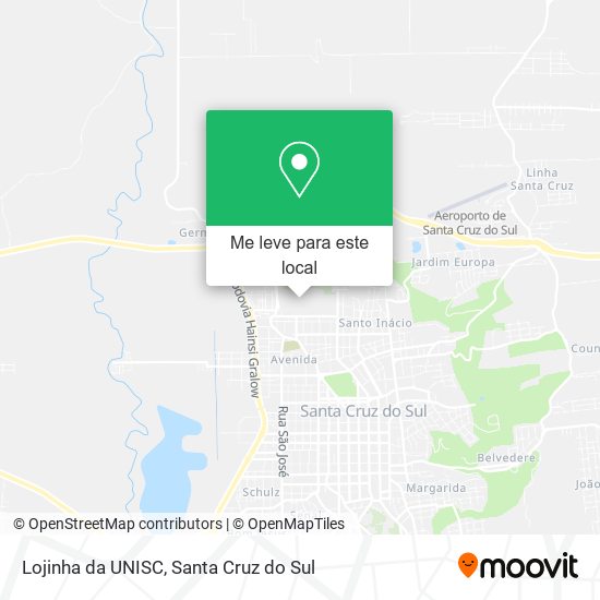 Lojinha da UNISC mapa