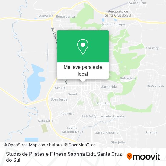 Studio de Pilates e Fitness Sabrina Eidt mapa