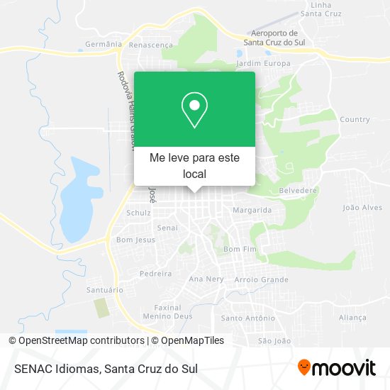 SENAC Idiomas mapa