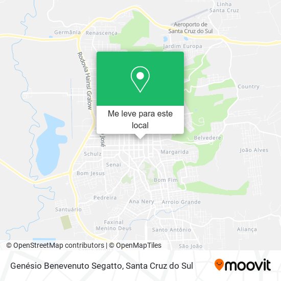 Genésio Benevenuto Segatto mapa