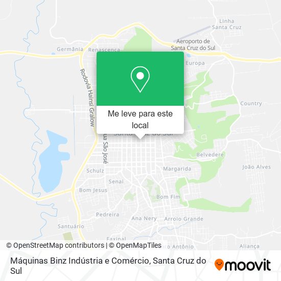 Máquinas Binz Indústria e Comércio mapa
