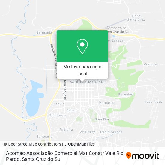 Acomac-Associação Comercial Mat Constr Vale Rio Pardo mapa