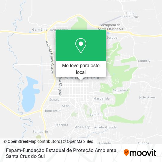 Fepam-Fundação Estadual de Proteção Ambiental mapa