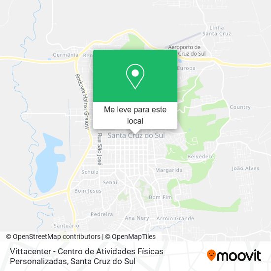 Vittacenter - Centro de Atividades Físicas Personalizadas mapa