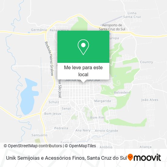Unik Semijoias e Acessórios Finos mapa