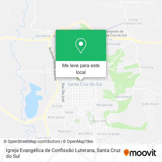 Igreja Evangélica de Confissão Luterana mapa