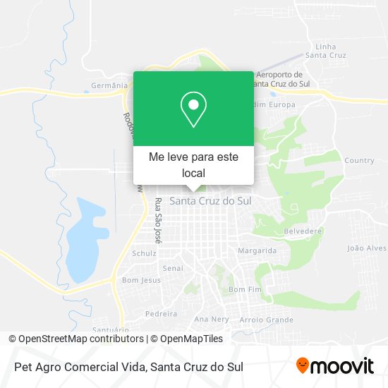 Pet Agro Comercial Vida mapa