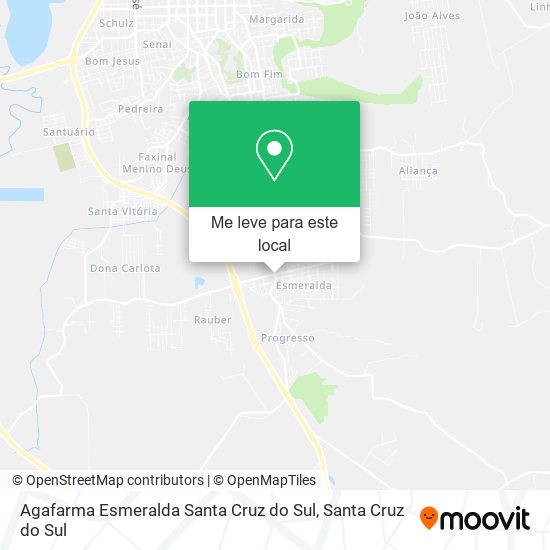 Agafarma Esmeralda Santa Cruz do Sul mapa