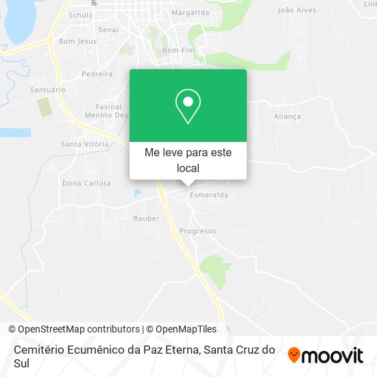 Cemitério Ecumênico da Paz Eterna mapa