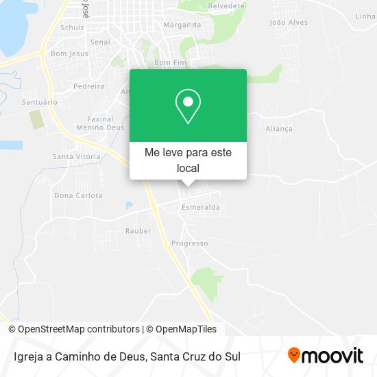 Igreja a Caminho de Deus mapa