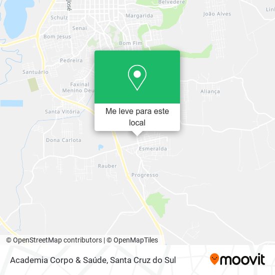 Academia Corpo & Saúde mapa