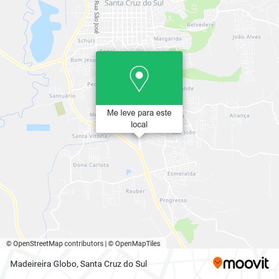Madeireira Globo mapa