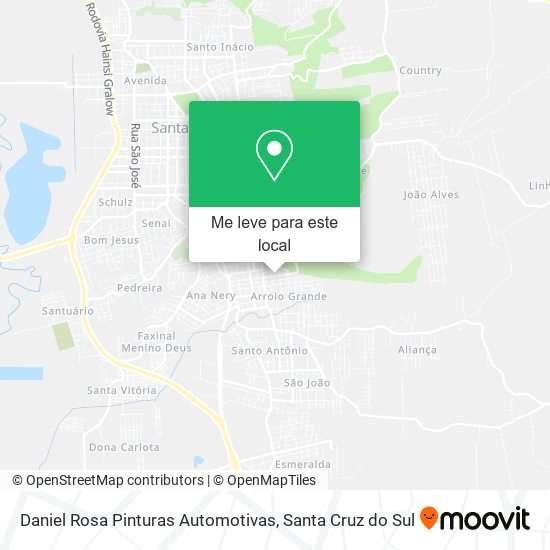 Daniel Rosa Pinturas Automotivas mapa