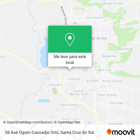Ilê Axé Ogum Cassadjo Omi mapa