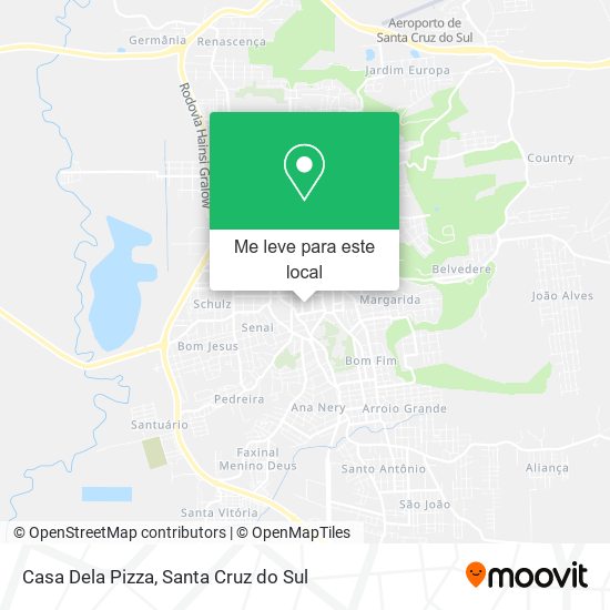 Casa Dela Pizza mapa