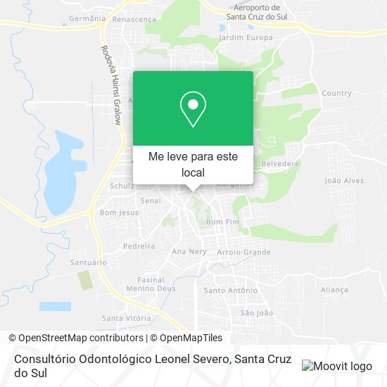 Consultório Odontológico Leonel Severo mapa