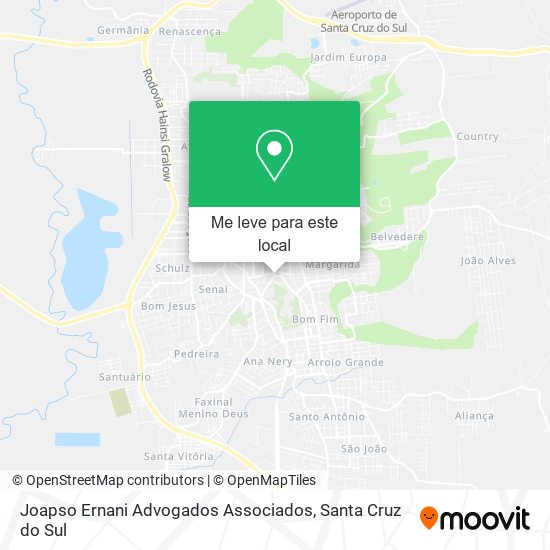 Joapso Ernani Advogados Associados mapa