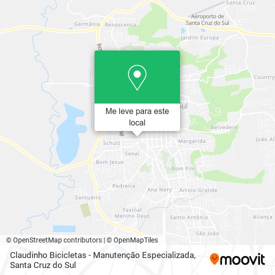 Claudinho Bicicletas - Manutenção Especializada mapa