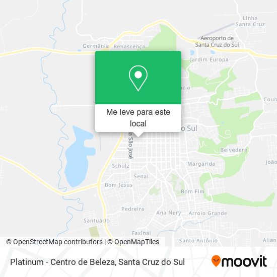 Platinum - Centro de Beleza mapa