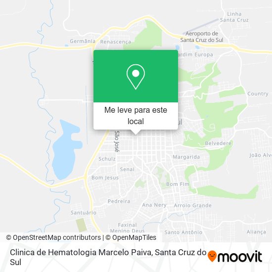 Clinica de Hematologia Marcelo Paiva mapa