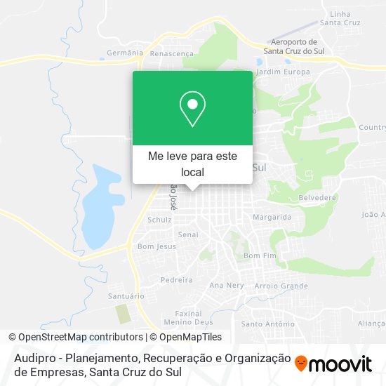 Audipro - Planejamento, Recuperação e Organização de Empresas mapa