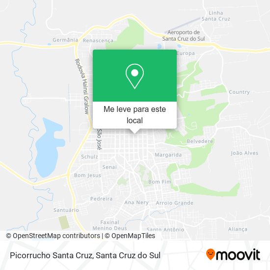 Picorrucho Santa Cruz mapa