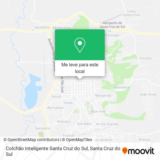Colchão Inteligente Santa Cruz do Sul mapa