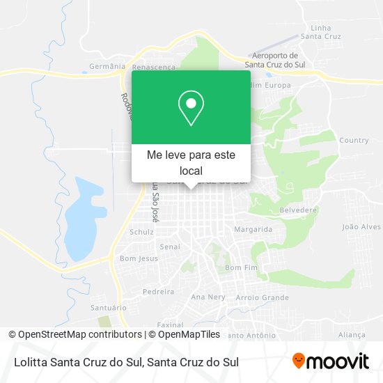 Lolitta Santa Cruz do Sul mapa