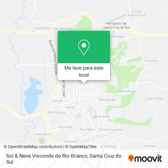 Sol & Neve Visconde do Rio Branco mapa