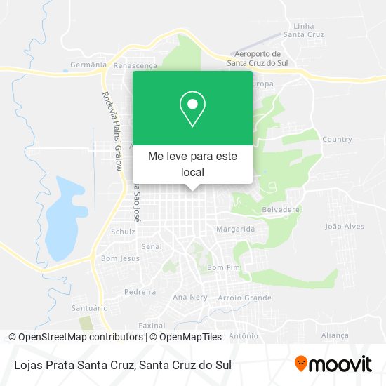 Lojas Prata Santa Cruz mapa