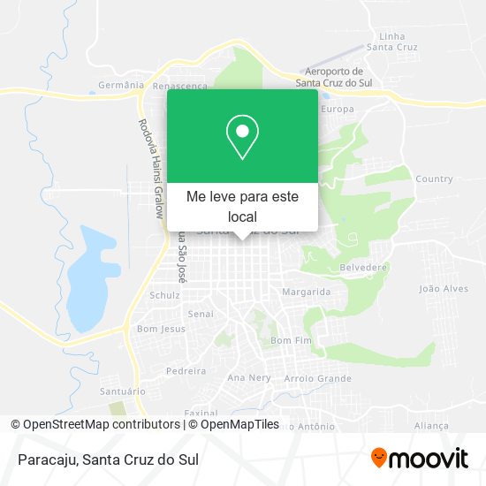 Paracaju mapa