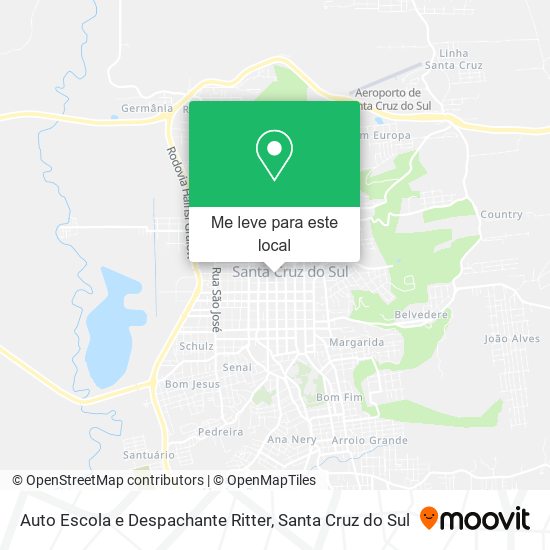 Auto Escola e Despachante Ritter mapa
