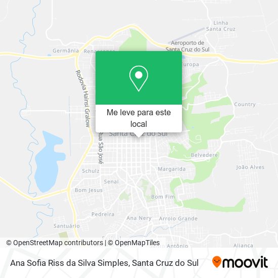 Ana Sofia Riss da Silva Simples mapa