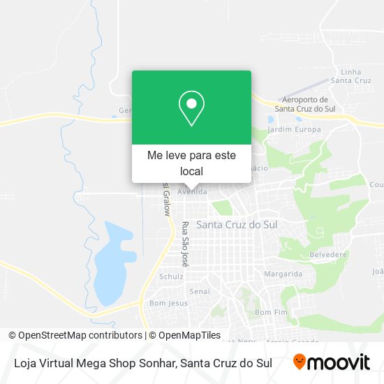 Loja Virtual Mega Shop Sonhar mapa