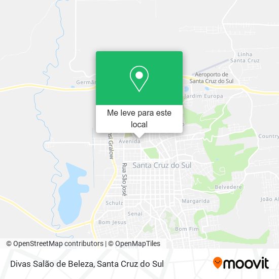 Divas Salão de Beleza mapa